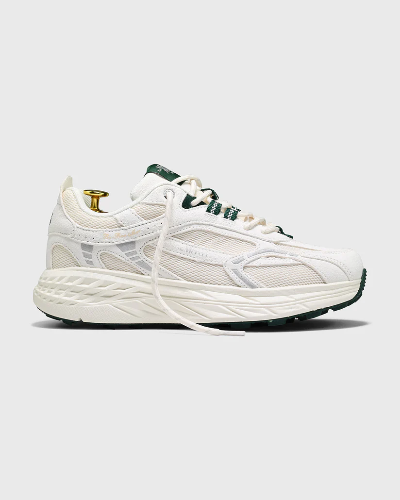 Mercer - THE RE RUN MAX SUEDE WHITE/GREEN
