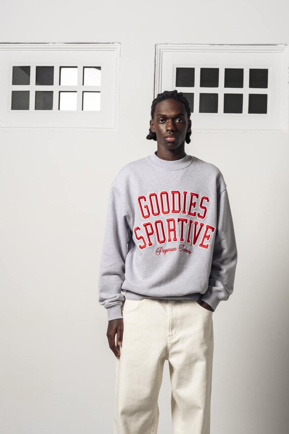 Goodies Sportive - Baseball Grey Crewneck
