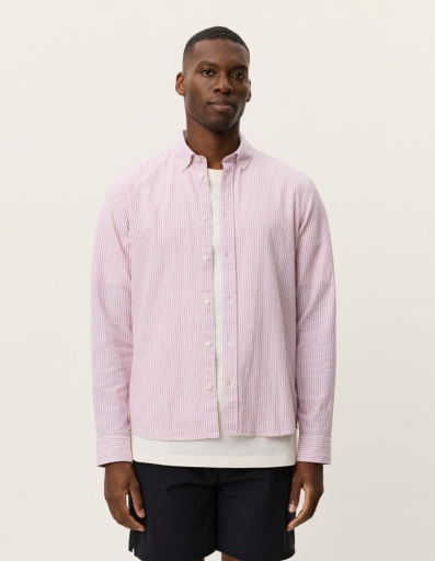 Les Deux - Konrad Stripe Cotton Linen Shirt