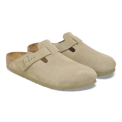 Birkenstock - Boston Faded Khaki Suede Lether Unisex